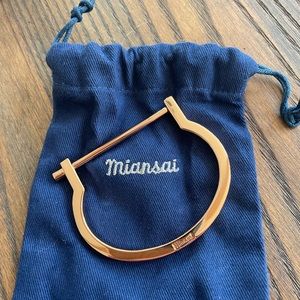 Miansai rose gold screw cuff bracelet